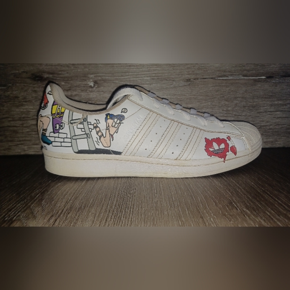 Adidas Superstar "White Comic" - Rare Edition Sneakers - Size 6 Men